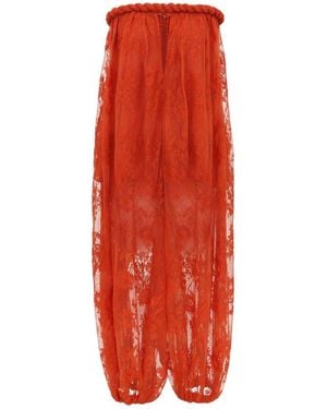 Zimmermann Luna Lace Harem Jumpsuit - Red