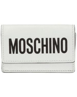 Moschino Mini Logo-Print Wallet - White