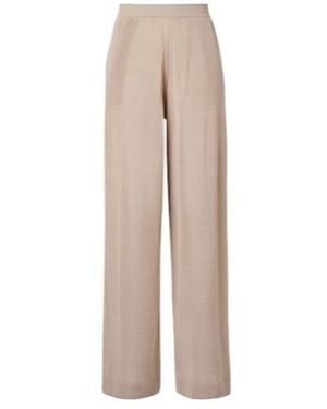 Alaïa Linen And Silk Wide-Leg Pants - Natural