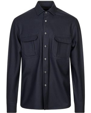 Corneliani Long-Sleeved Shirt - Blue
