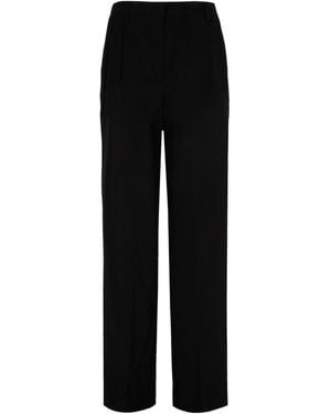 TOTEME Double-Pleat Straight Pants - Black