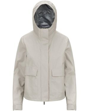 K-Way Sarthe Linen-Blend Jacket - Grey