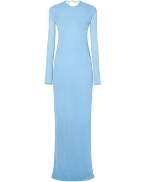 Tom Ford Crepe Silk Gown - Blue