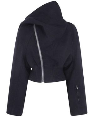 Rick Owens Asymmetric-Zip Jacket - Blue