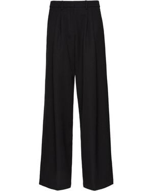 Magda Butrym Wide-Leg Wool Pants - Black