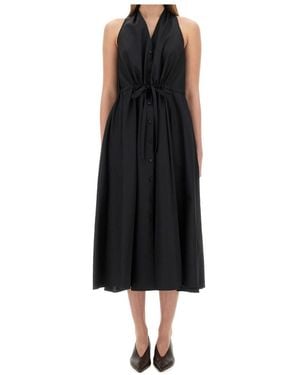 Aspesi Poplin Midi Dress - Black