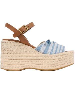 Chloé Isla Wedge Espadrille - Metallic