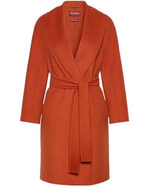 Max Mara Long-Sleeved Coat - Red
