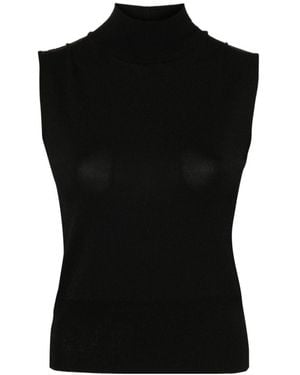 ERMANNO FIRENZE Sleeveless Jumper - Black