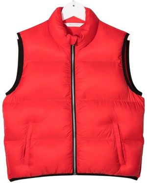 Palm Angels Logo-Print Padded Gilet - Red