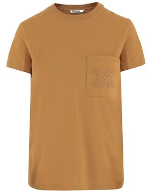 Max Mara Short-Sleeved T-Shirt - Brown