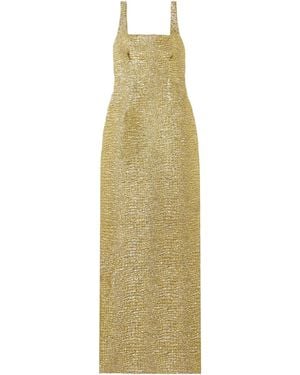Emilia Wickstead Metallic Seersucker Gown