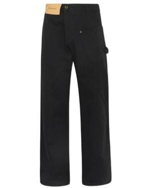 JW Anderson Jw Anderson Twisted Workwear Denim Jeans - Black