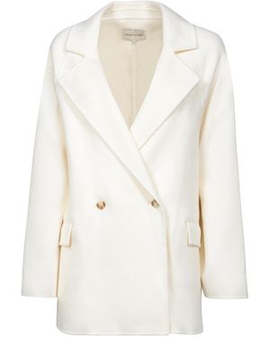 Loulou de Saison Gary Double Breasted Blazer - White