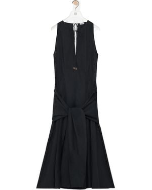 Loewe Wrap Dress - Black