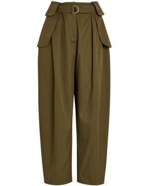Loewe Blended Cotton Pants - Green