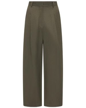 St. Agni Casual Trousers With Belt Loops - Green