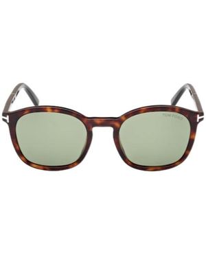 Tom Ford Eyewear Square Frame Sunglasses - Metallic