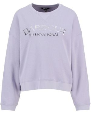 Barbour Laia Logo Sweatshirt - Purple