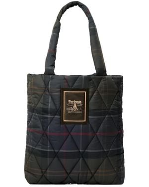 Barbour Color Block Shoulder Bag - Black