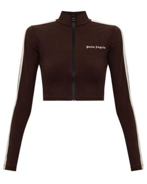 Palm Angels Long-Sleeve Sweatshirt - Brown