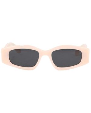 Alaïa Geometric Sunglasses - White