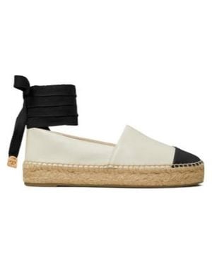Tory Burch Cap-Toe Espadrilles - Black