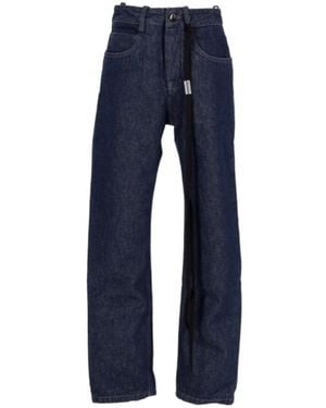 Ann Demeulemeester High-Waist Straight-Leg Jeans - Blue