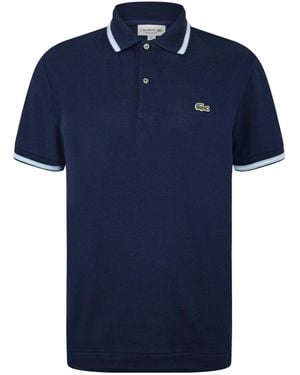 Lacoste Short-Sleeve Polo Shirt - Blue
