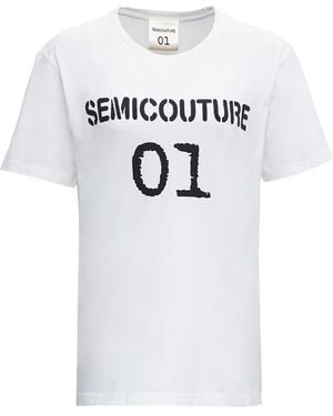 Semicouture Short-Sleeved T-Shirt - White