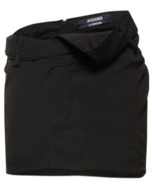 Jacquemus Asymmetrical Skirt - Black