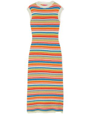 The Elder Statesman Striped Maxi Dress - Orange