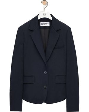 Loewe Single-Breasted Tailored Jacket - Blue