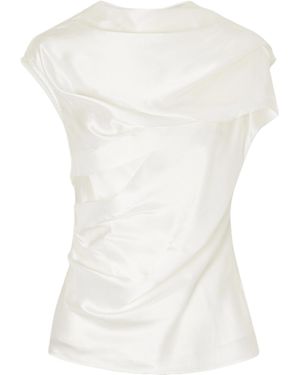 TOVE Draped Top - White