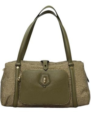 Borbonese Printed Shoulder Bag - Green