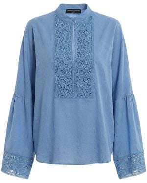 Ermanno Scervino Long-Sleeved Cover-Up - Blue
