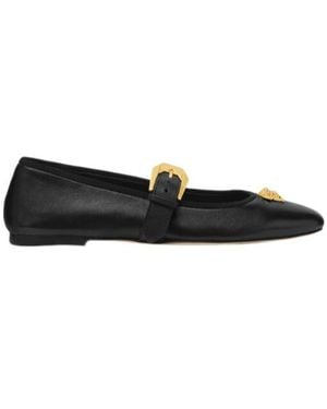 Versace La Medusa Ballet Flats - Black