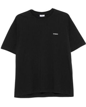 Vetements Short-Sleeved T-Shirt - Black