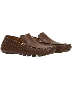 Armani Jeans Flat Business Casual Shoes - Brown