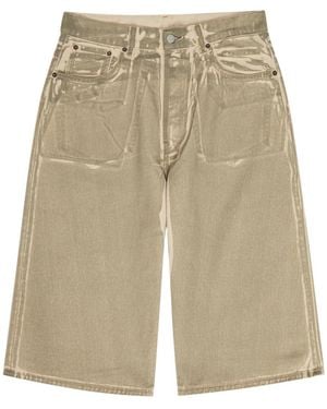 Acne Studios Two-Tone Denim Shorts - Natural