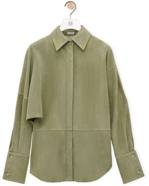Loewe Draped Shirt - Green