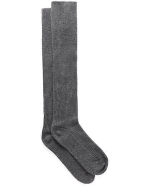 Lisa Yang Zeraphine Cashmere Knee Socks - Grey