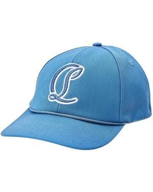 Christian Louboutin Solid Colour Baseball Cap - Blue