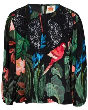 FARM Rio Printed Tops - Green