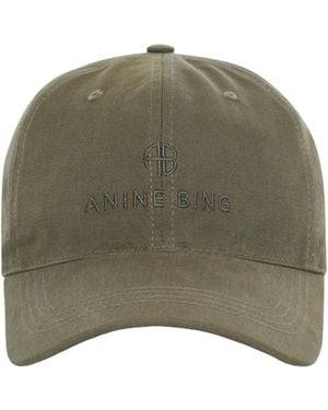 Anine Bing Logo Baseball Hat - Green