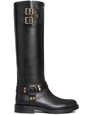 Celine High Boot Biker - Black