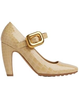 Bottega Veneta Monstra Mary-Jane Pumps - Metallic