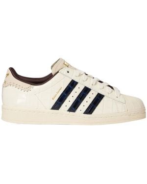 Adidas by Wales Bonner Adidas Originals X Wales Bonner Superstar Embossed Trainers - Multicolour