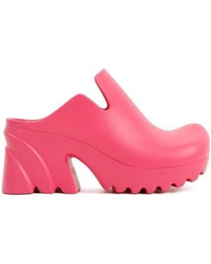 Bottega Veneta Flash Platform Clogs - Pink