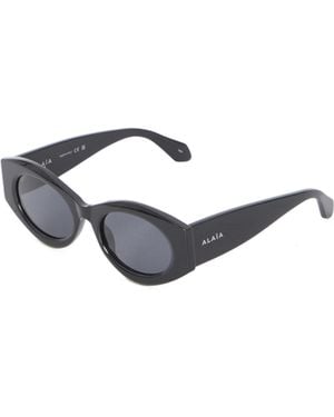 Alaïa Alaïa Oval-Frame Sunglasses - White